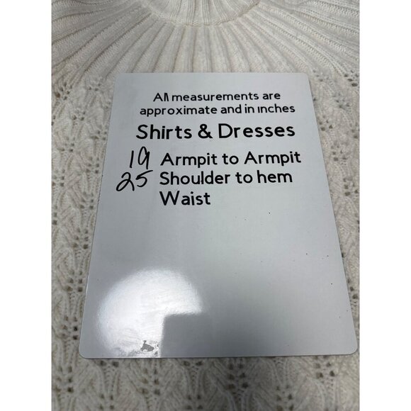 Madewell Pointelle Stitch Mix Mock Neck Long Sleeve Sweater Size M - Picture 10 of 10